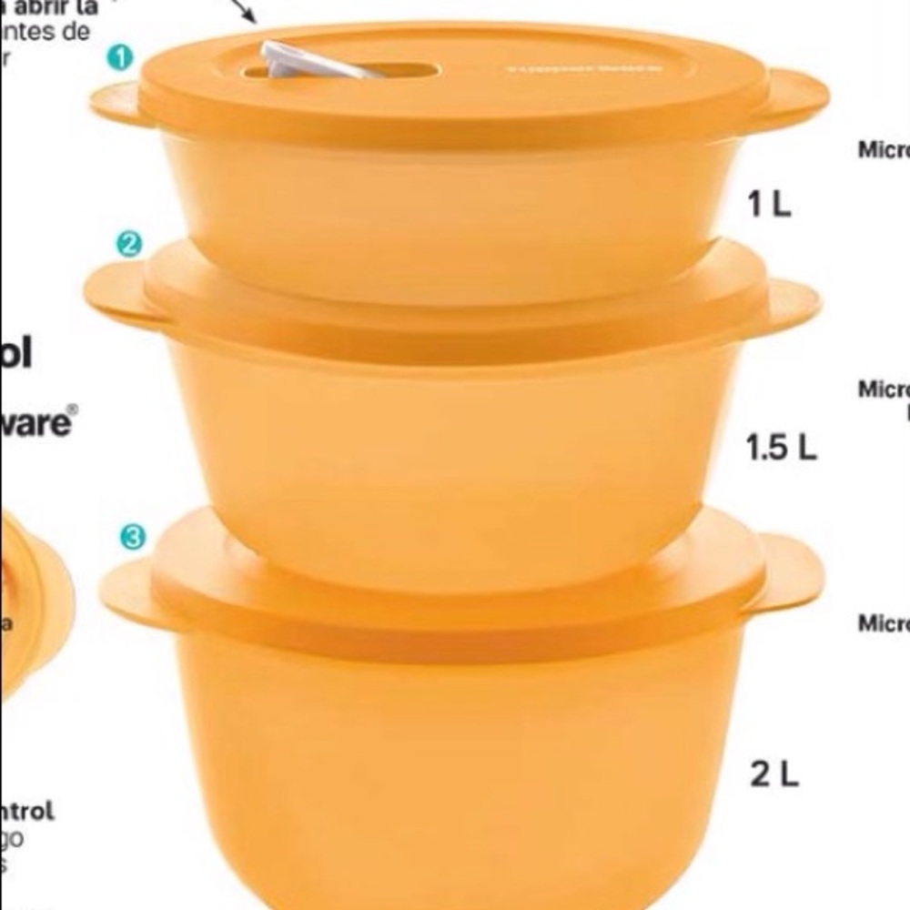 Tupperware CrystalWave PLUS Set of 3 - Picture 7 of 12